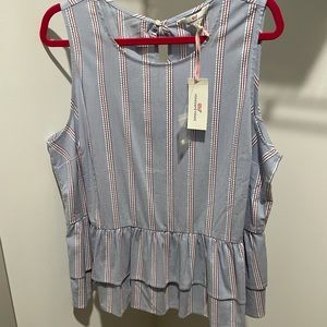 Vineyard vines Nicholls peplum top